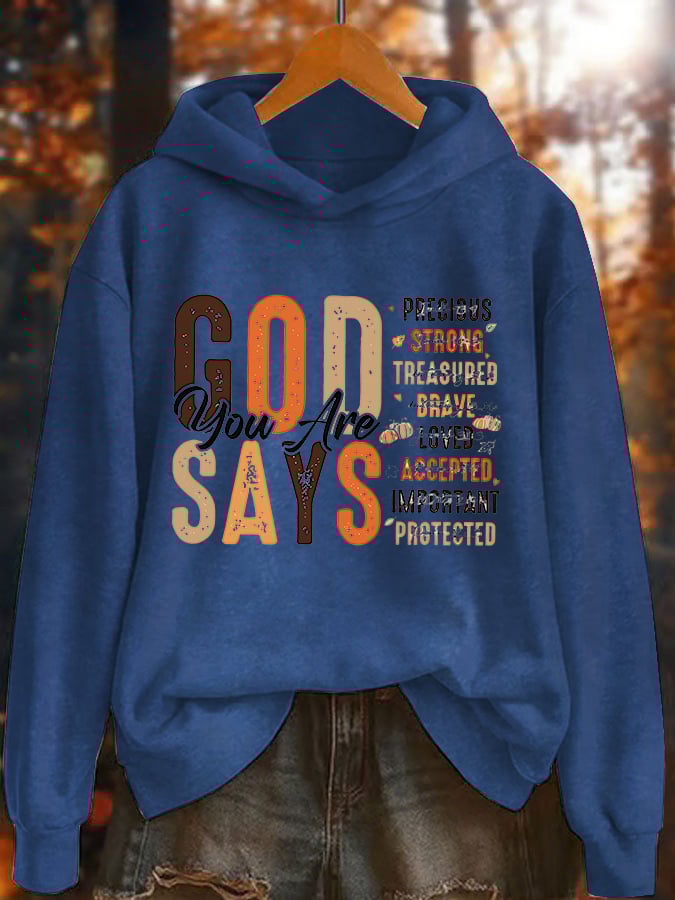 Women's Faith Print Hoodie