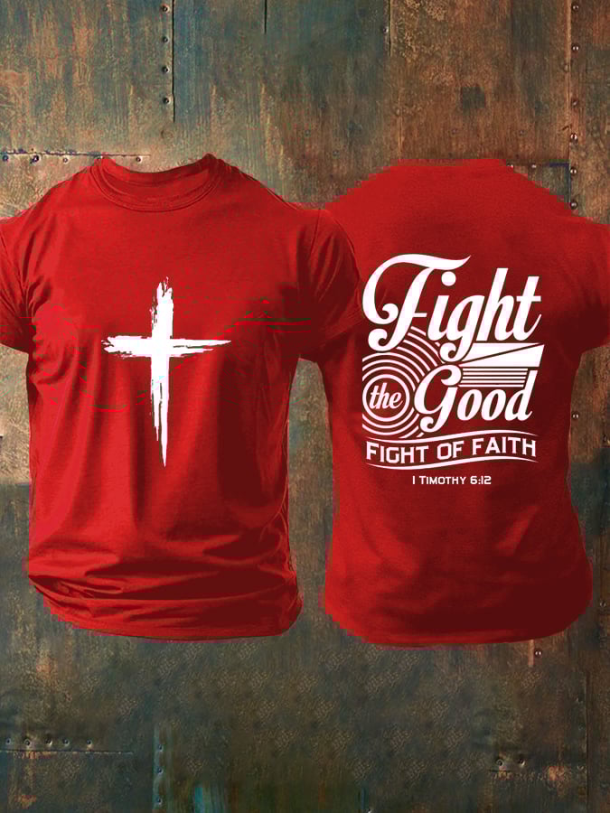 🔥Buy 3 Get 15% Off🔥Men's Faith Printed Casual T-Shirt