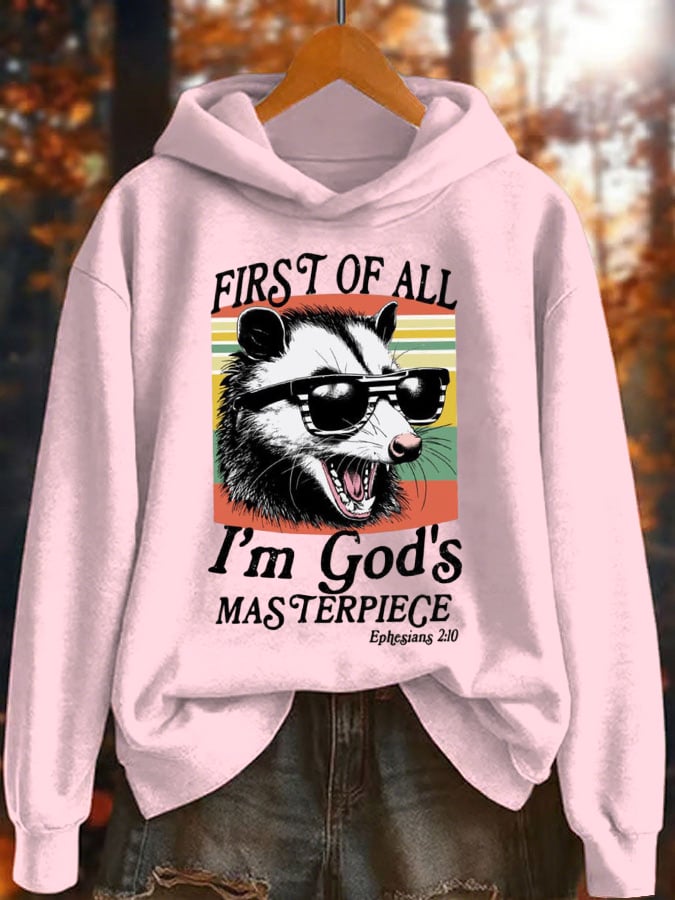 Women's Faith Letters Print Hoodie