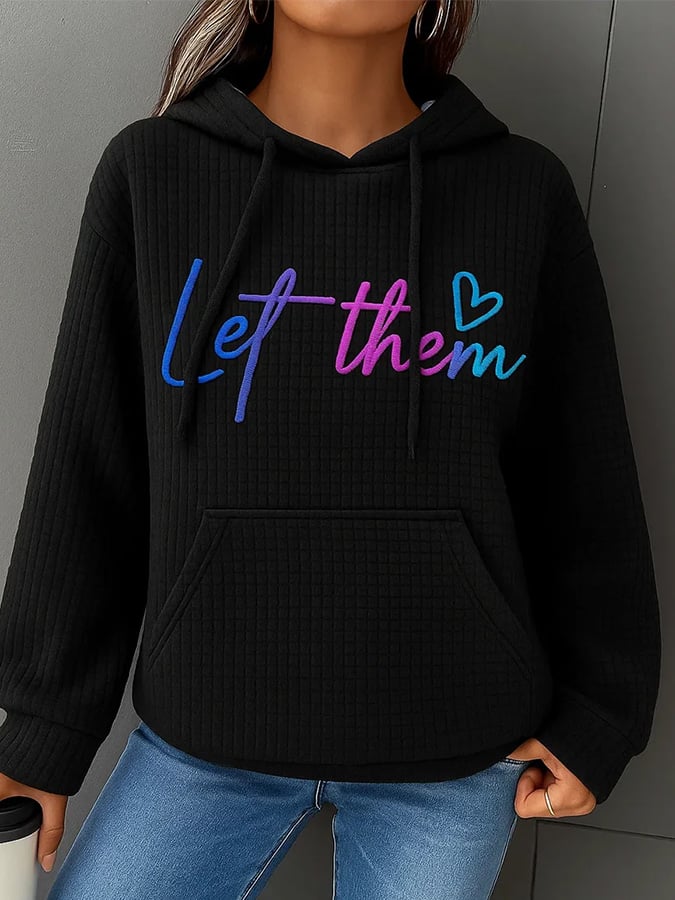 Ladies, let them misunderstand you, judge you, gossip about you, doubt you. Your worth has been affirmed by God. Keep shining! Mental Health Print Hoodie