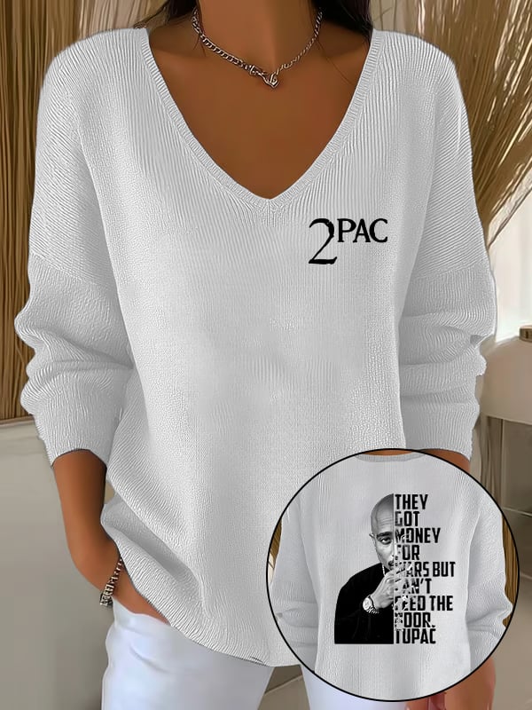 🔥Buy 3 Get 15% Off🔥Women's 2Pac Rapper Print Tops