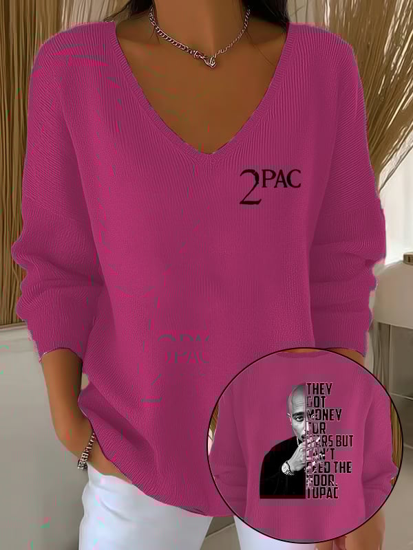 🔥Buy 3 Get 15% Off🔥Women's 2Pac Rapper Print Tops