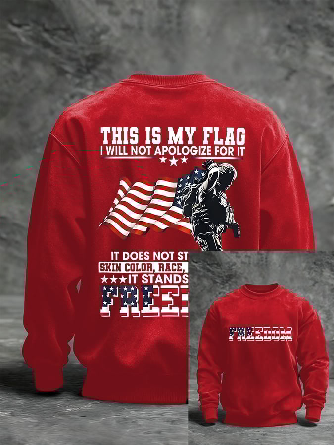 Men'S Casual Faith Print Sweatshirt