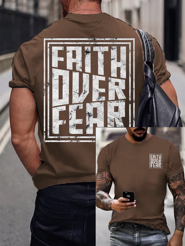 Men's Faith Overcomes Fear T-shirt