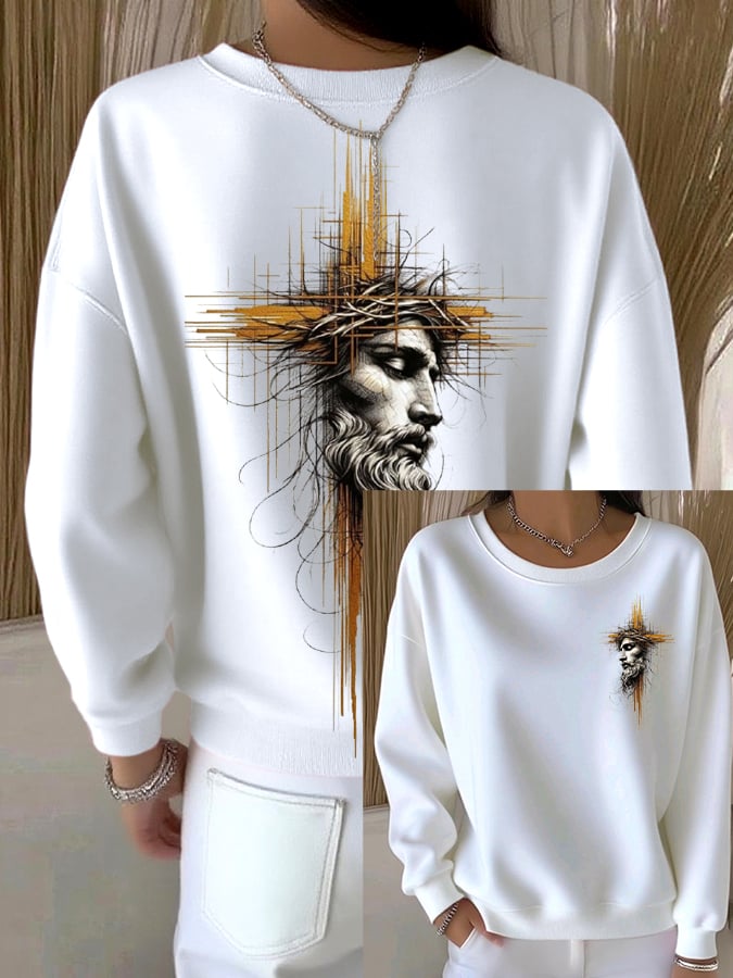 Women's casual faith sweatshirt