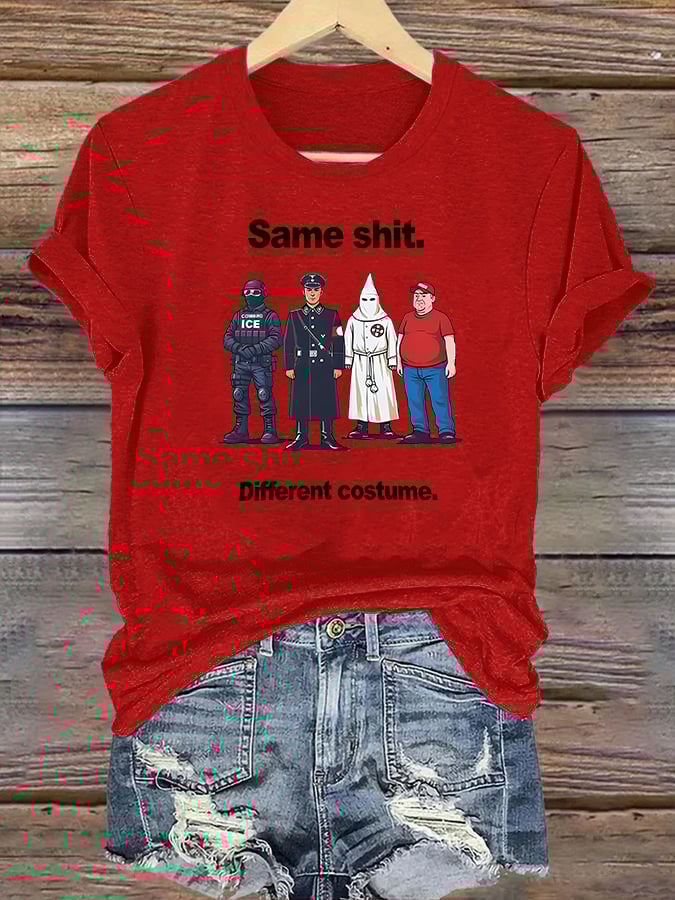 Women's Different costume Print T-Shirt