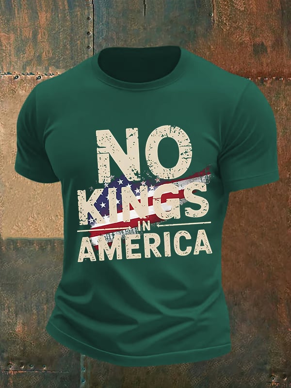 🔥Buy 3 Get 15% Off🔥Men's no kings in America print T-Shirt