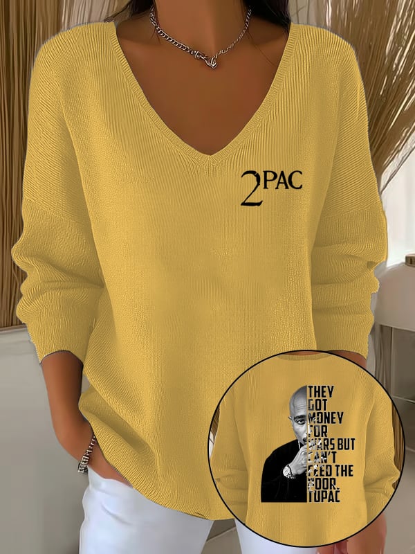 🔥Buy 3 Get 15% Off🔥Women's 2Pac Rapper Print Tops