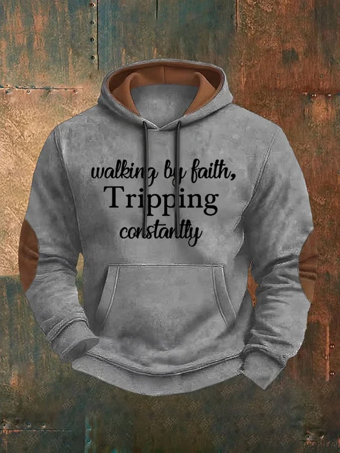 Men's Walking By Faith Tripping Constantly Sweatshirts
