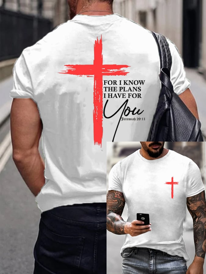 🔥Buy 3 Get 15% Off🔥Men's Faith Printed Casual T-Shirt