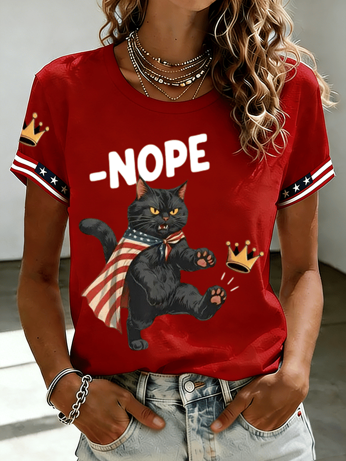 🔥Buy 3 Get 15% Off🔥Women's Clothing Without King Print Short-Sleeved T-Shirt