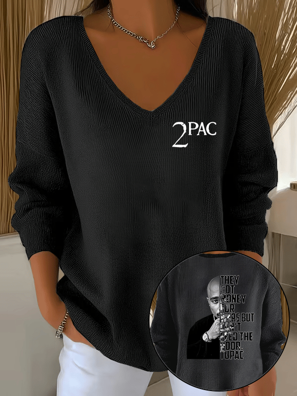 🔥Buy 3 Get 15% Off🔥Women's 2Pac Rapper Print Tops