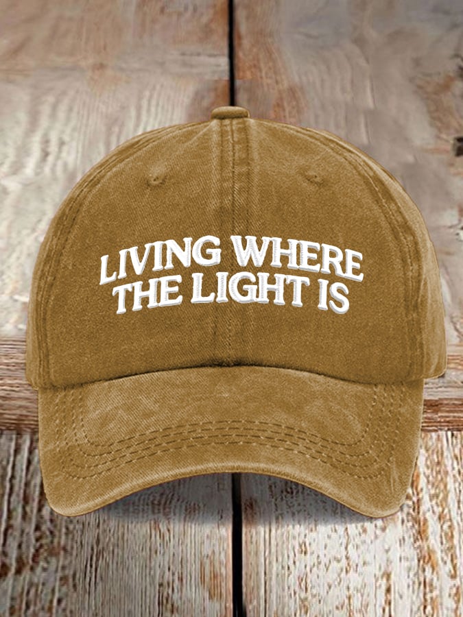 🔥Buy 3 Get 15% Off🔥Unisex Faith "Live Where There Is Light" Print Baseball Cap