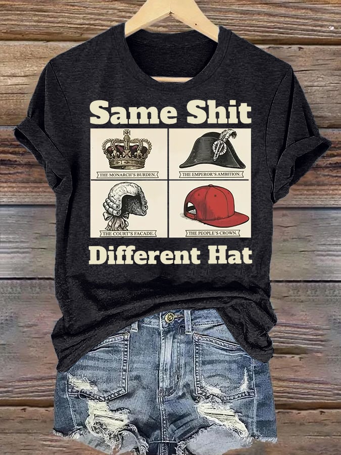 Women's Same Shit Different Hat FDT Print T-Shirt