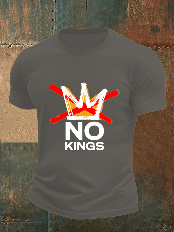 🔥Buy 3 Get 15% Off🔥Men's no kings in America print T-Shirt