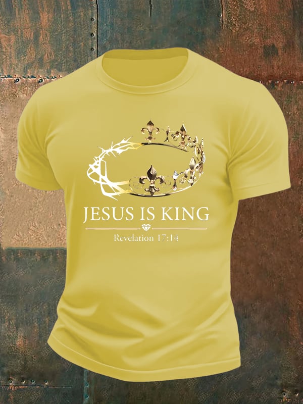 Men's Jesus Is King Christian T-Shirt