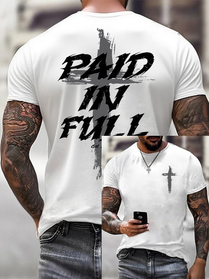 🔥Buy 3 Get 15% Off🔥Men'S Casual Faith Short-Sleeved T-Shirt