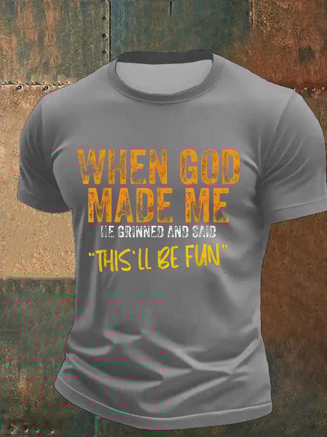 🔥Buy 3 Get 15% Off🔥🔥Hot Sale Picks 🔥Men'S Casual Faith Print Short Sleeve T-Shirt