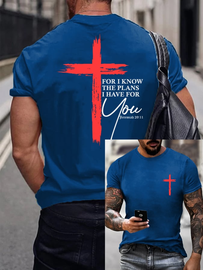 🔥Buy 3 Get 15% Off🔥Men's Faith Printed Casual T-Shirt