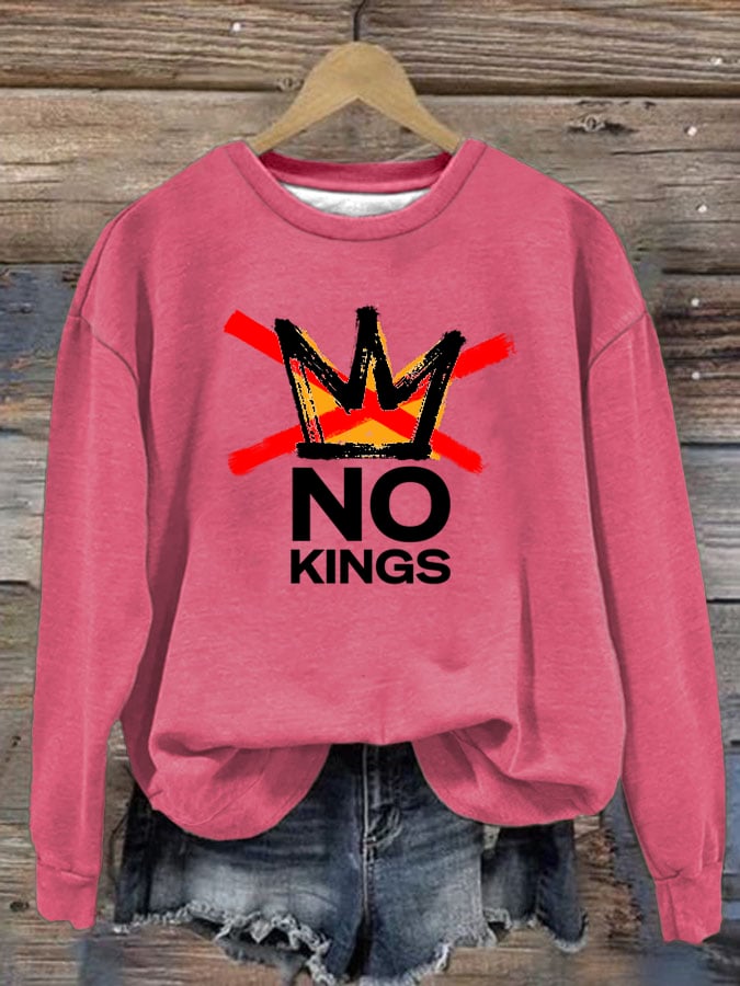 🔥Buy 3 Get 15% Off🔥Women's America has No Kings Printed Casual Sweatshirt