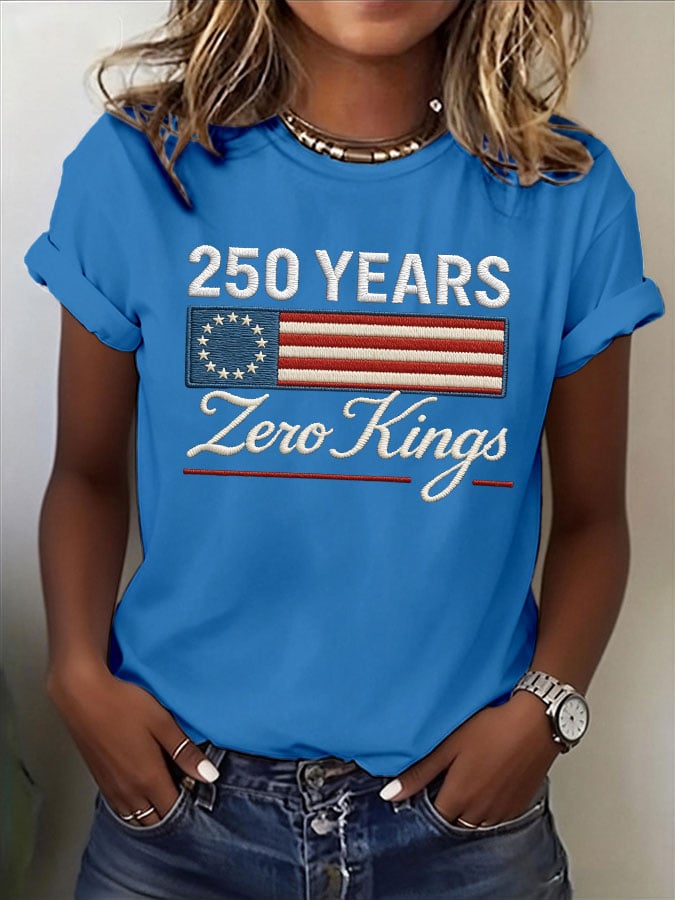 🔥Buy 3 Get 15% Off🔥Women's No Kings Print T-Shirt