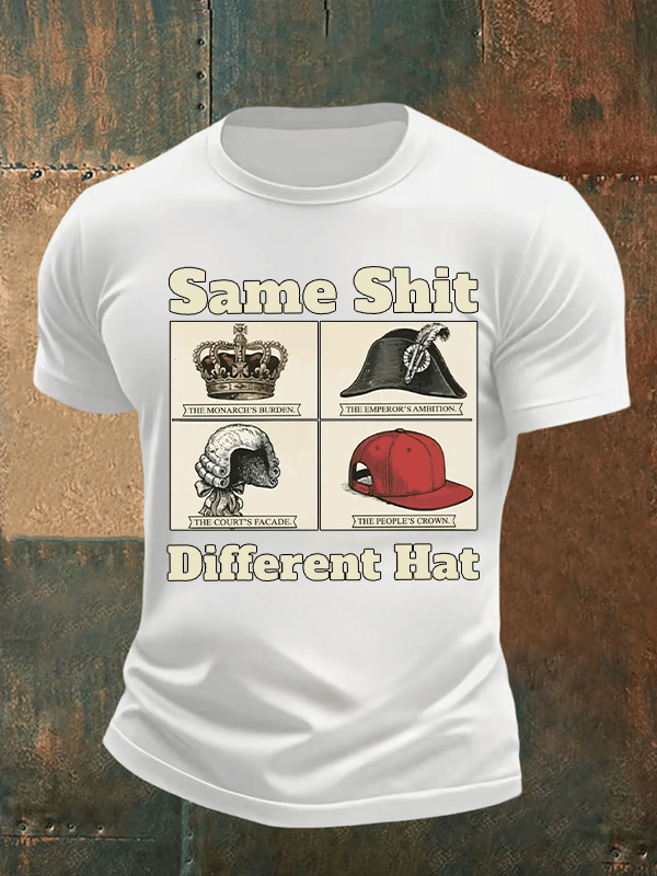 Men's Same Shit Different Hat FDT Print T-Shirt