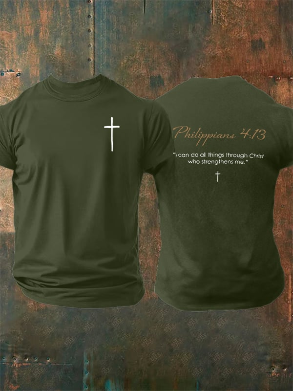 Men's Philippians 4:13- Golden Rule Collection T-shirt