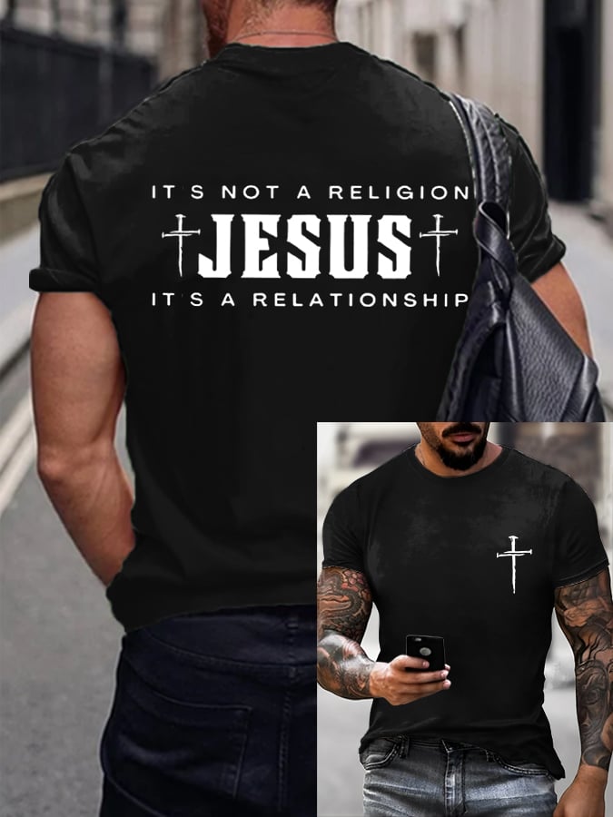 🔥Buy 3 Get 15% Off🔥Men's Faith Printed Casual T-Shirt