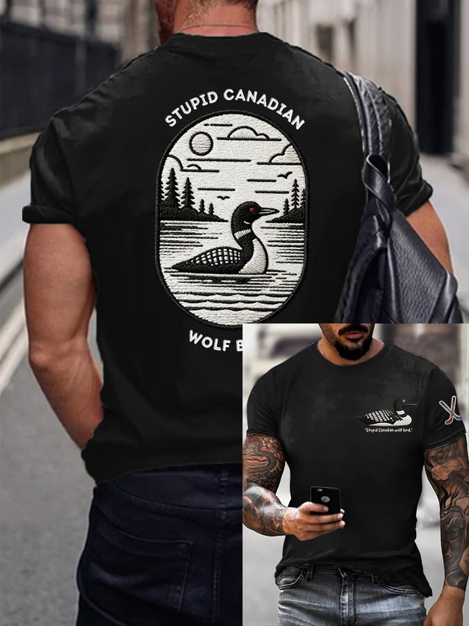 Men's Hockey Romance Print T-Shirt