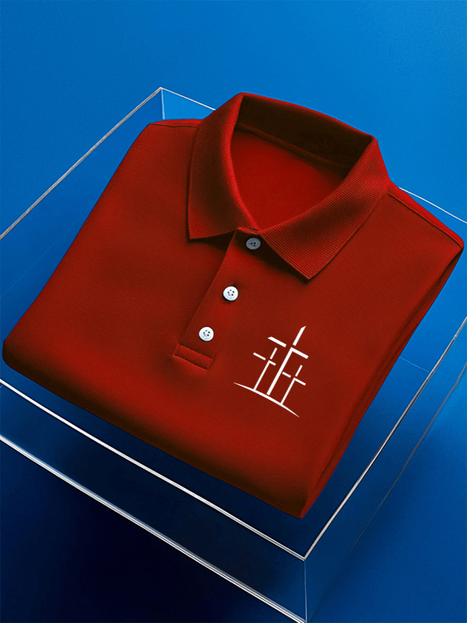 🔥Buy 3 Get 15% Off🔥Men's Faith Printed Casual Polo Shirt