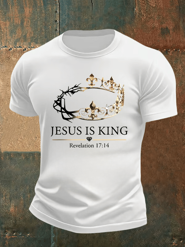 Men's Jesus Is King Christian T-Shirt