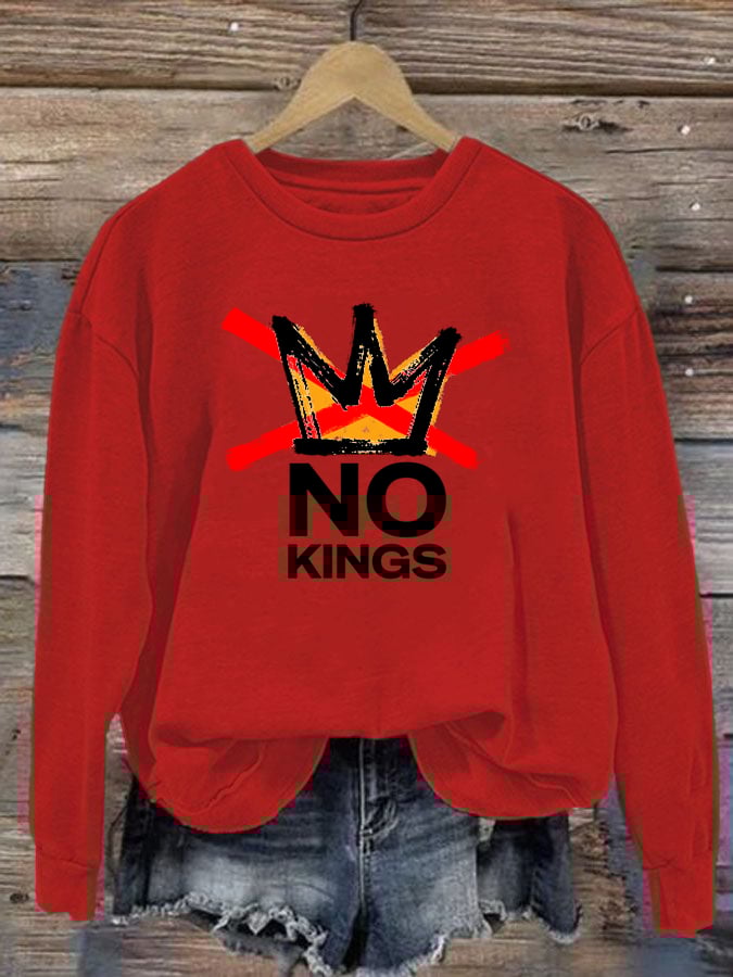 🔥Buy 3 Get 15% Off🔥Women's America has No Kings Printed Casual Sweatshirt