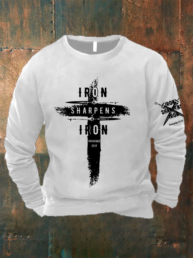 🔥Buy 3 Get 15% Off🔥Men's Iron Sharpens Iron Faith Sweatshirts