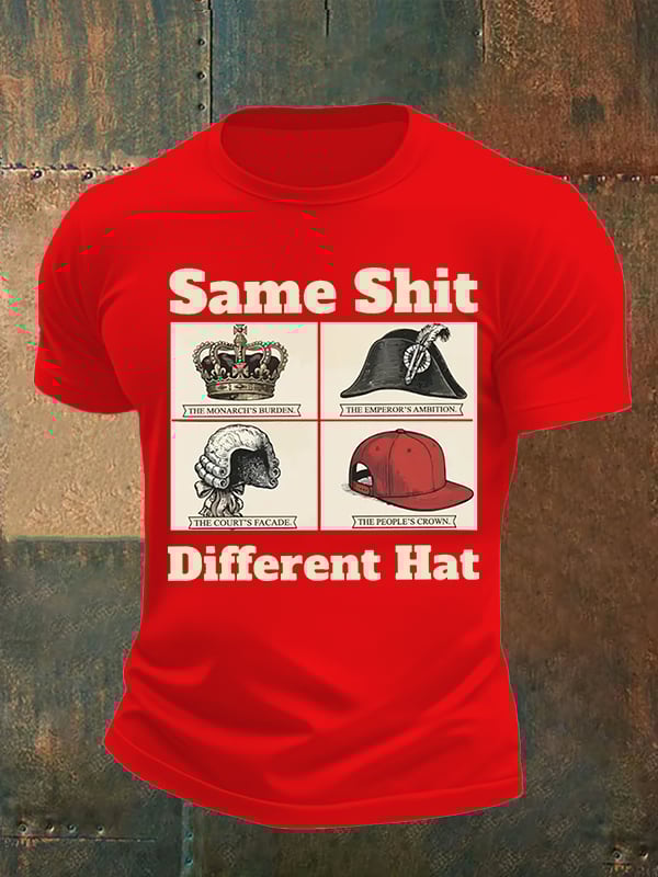 Men's Same Shit Different Hat FDT Print T-Shirt