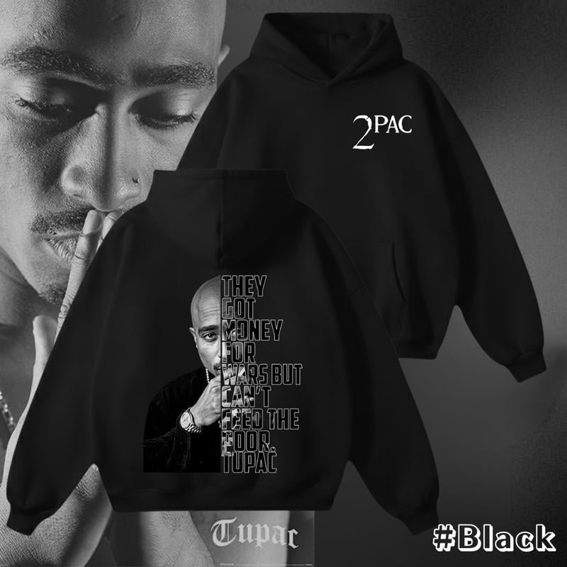 🔥Buy 3 Get 15% Off🔥Unisex 2Pac Rapper Hoodie