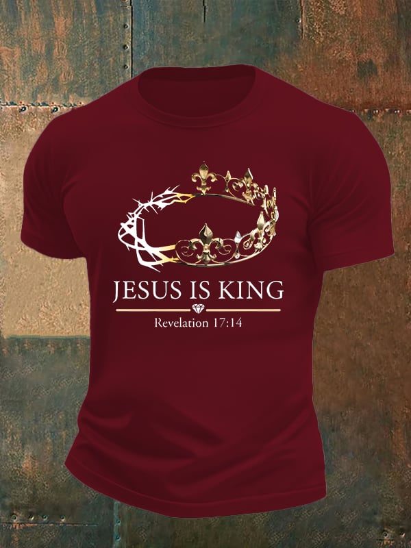 Men's Jesus Is King Christian T-Shirt