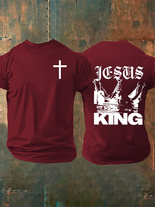 Men's Jesus Is King Christian T-Shirt