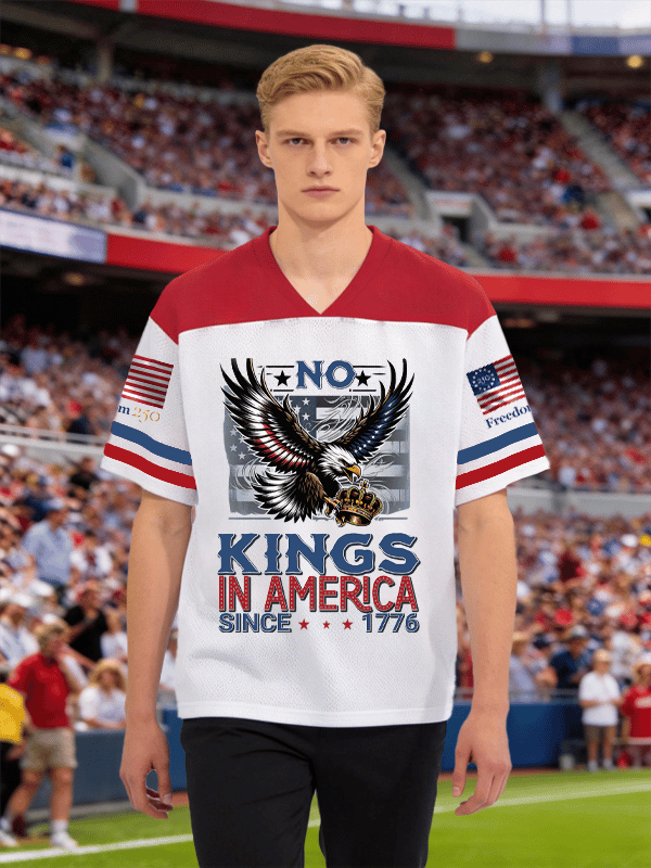 🔥Buy 3 Get 15% Off🔥Men's NO KINGS IN AMERICA Print T-Shirt
