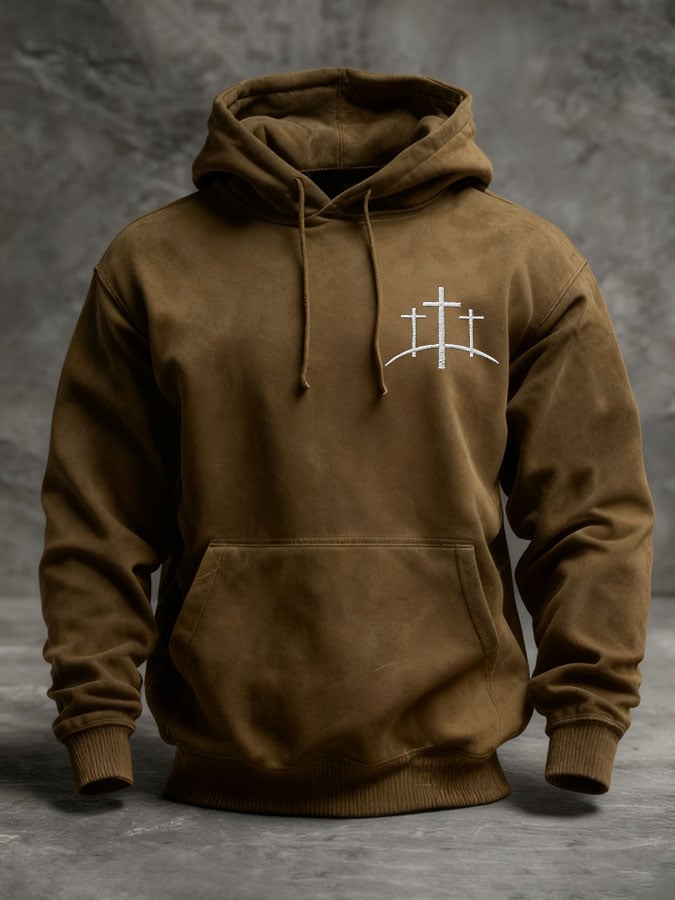 🔥Buy 3 Get 15% Off🔥Men's Faith Cross Vintage Hoodie