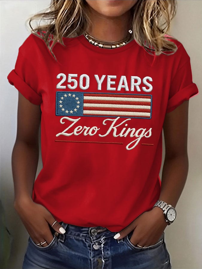 🔥Buy 3 Get 15% Off🔥Women's No Kings Print T-Shirt