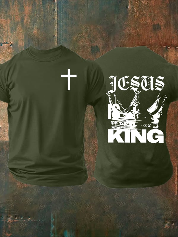 Men's Jesus Is King Christian T-Shirt