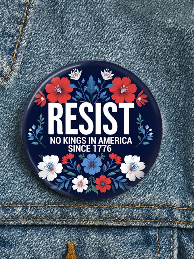 Unisex No Kings Button