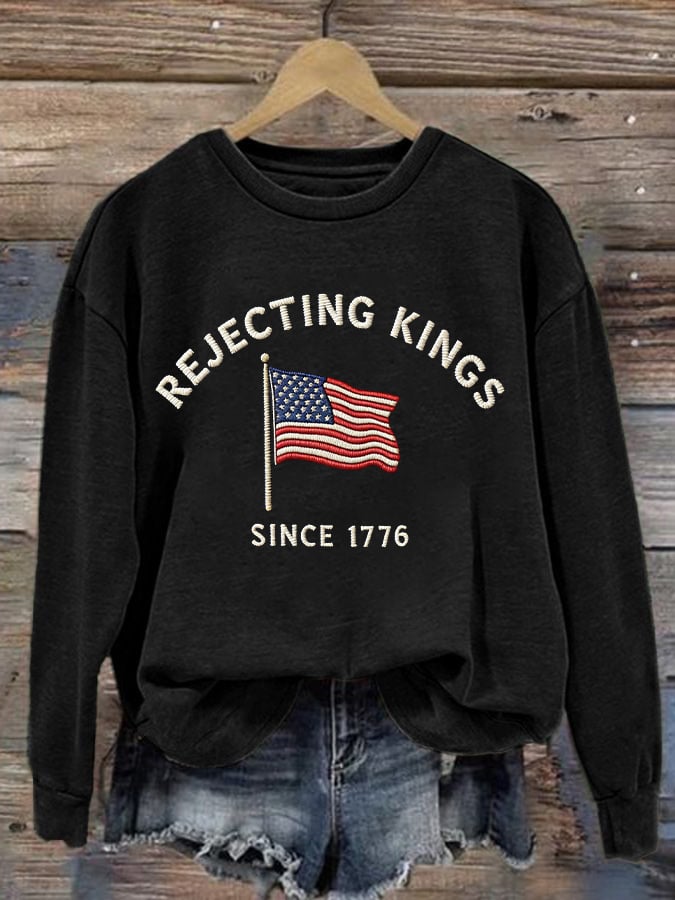 🔥Buy 3 Get 15% Off🔥Women's FDT Printed Long-Sleeve Sweatshirt