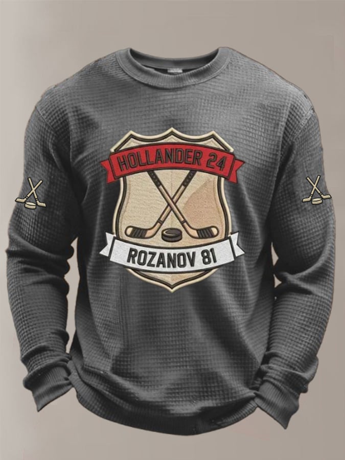 Men's Hockey Romance Waffle T-Shirt