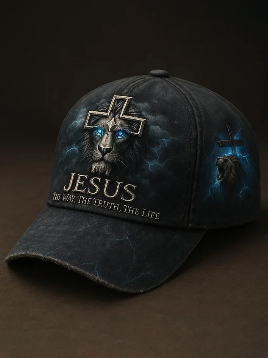 Unisex Casual Faith Jesus Lion Hat