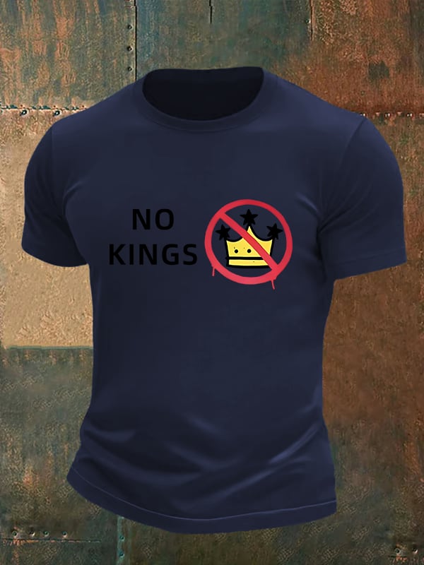 🔥Buy 3 Get 15% Off🔥Men's NO KINGS Print T-Shirt