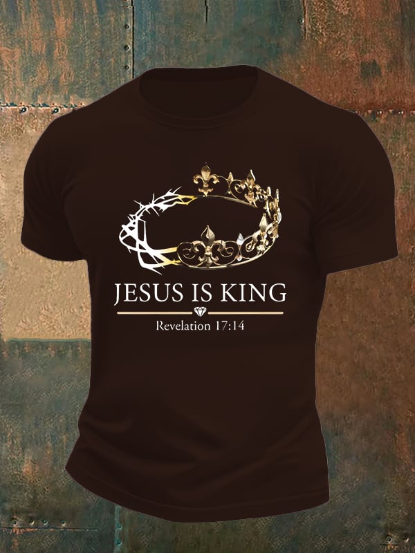 Men's Jesus Is King Christian T-Shirt