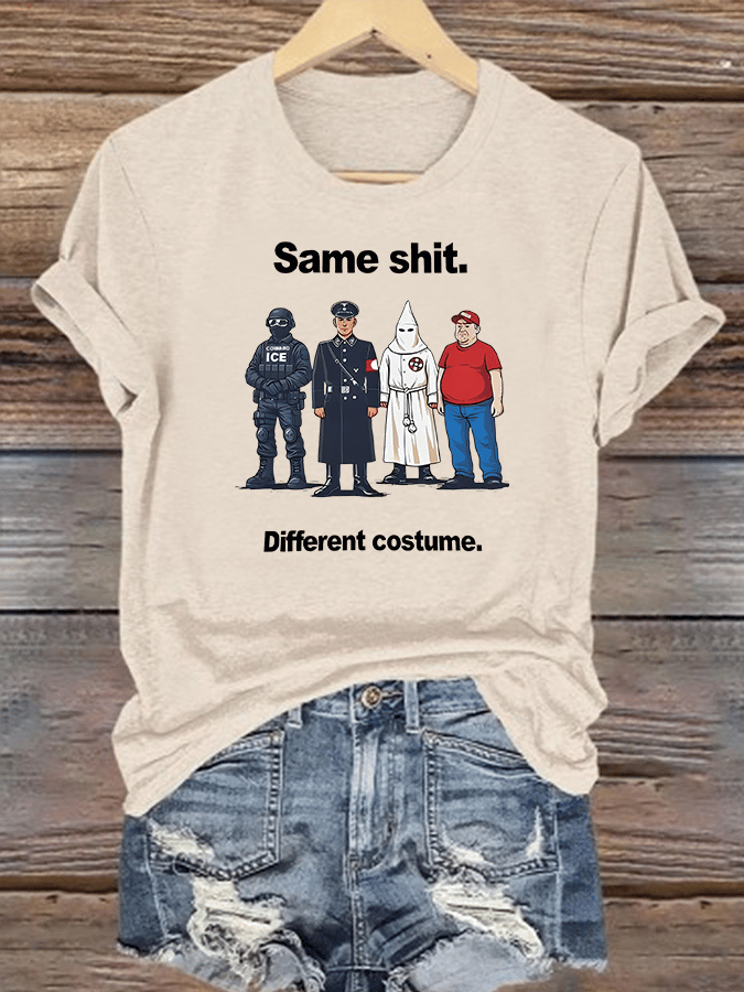 Women's Different costume Print T-Shirt