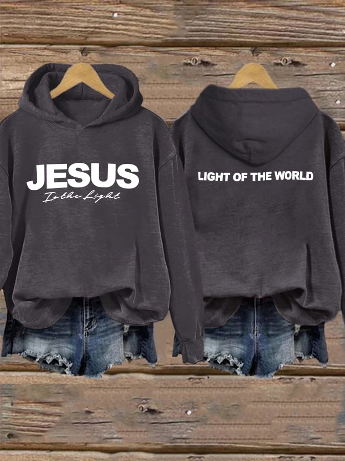 Women'S Casual Faith Print Sweatshirt
