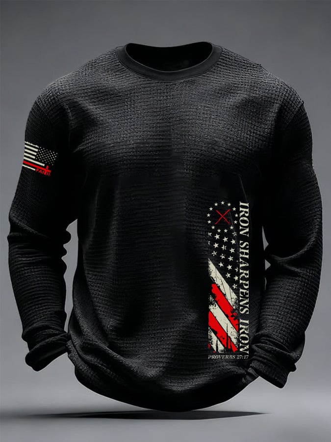 Men's Casual Faith Print T-shirt